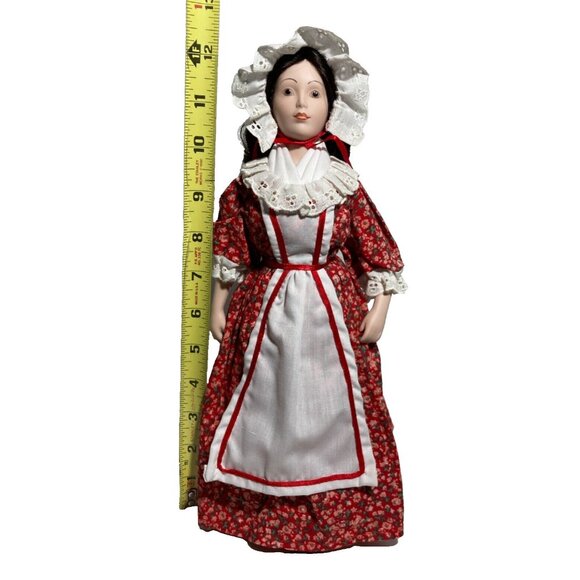 Alice New Jersey Franklin Heirloom Doll Little Maids 13 Colonies Porcelain 1984 - Picture 12 of 12